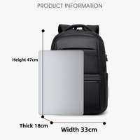 Sac à dos d'affaires multifonctionnel étanche de grande capacité pour hommes Sac pour ordinateur portable à double épaule résistant à l'eau pour hommes