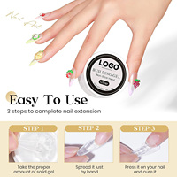 Non collant dur sculptant Gel 3D Nail Art Gel de construction sculpture Gel de constructeur solide pour l'extension des ongles tremper UV Nail Art Salon