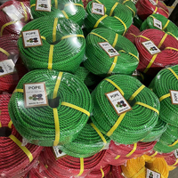 Cuerda de PE de 6 mm Resistente al Agua Salada, Cuerda de PE de 3 Hilos, Cuerda Trenzada de Polietileno para Embalaje