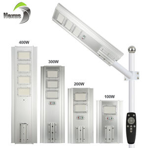 Pemasok Cina Aluminium tahan air luar ruangan Ip65 100w 200w 300w 400w terintegrasi semua dalam satu LED cahaya jalan surya - Product Image 1