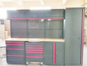 Auto Repair Shop OEM/ OBM Iron Tool Storage Cabinet Garage <b>Workbench</b> Workshop Modular Design 200kg Load Capacity - Product Image 6