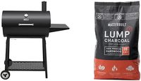 Barbecue au charbon de bois en acier de 30 pouces avec table latérale, barbecue d'extérieur avec 627 pouces carrés En. Barbecue noir