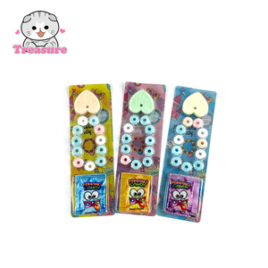 Venta al por mayor mezcla de sabores coloridos Venta caliente fruta pulsera caramelo dulce prensa caramelo con hacer estallar caramelo - Product Image 4