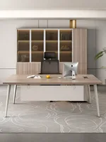 Bureau de direction extensible de style moderne et simple, prix compétitif, Guangdong Jinbeixuan CCZ Furniture, avec armoire latérale mobile