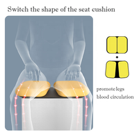 Coussin ergonomique en mousse à mémoire de forme Coccyx avec bande pour chaise d'école