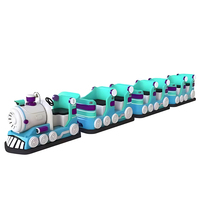 Train électrique sans rail du fournisseur chinois pour l'attraction extérieure de parc d'attractions de passager