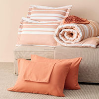 Ensemble de literie King Size 7 pièces, comprenant couette, draps, taies d'oreiller et housses de coussin, en tissu cationique teint, doux et confortable