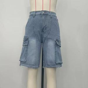 Nouveau Jean ample pour femme, déchiré, délavé, avec poches, tendance - Product Image 6