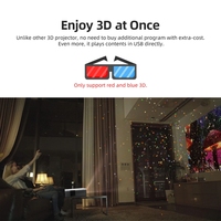Vente chaude Usine AUN U001 4K 18000 Lumens Portable Home Cinéma LED HD Projecteur Numérique