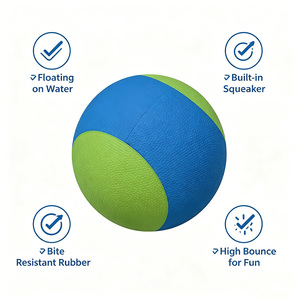 Juguete <span class=keywords><strong>de</strong></span> Pelota <span class=keywords><strong>de</strong></span> Goma Resistente para Perros, Pelota Masticable para Masticadores Agresivos, Juego en el Agua, Limpieza <span class=keywords><strong>de</strong></span> Dientes, Ecológico - Product Image 2