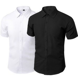 Camisa de <span class=keywords><strong>Traje</strong></span> <span class=keywords><strong>Blanca</strong></span> de Otoño para Hombre, con Cuentas, Manga Larga, Sin Arrugas, Estilo Coreano, Ajustada, Formal de Negocios, Profesional, Casual para el Trabajo - Product Image 3