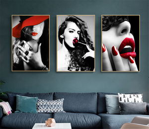 Quadro Moderno con Ritratto Femminile in Cristallo e Porcellana, Dipinto <span class=keywords><strong>da</strong></span> Parete <span class=keywords><strong>per</strong></span> Hotel, Poster Personalizzato - Product Image 4