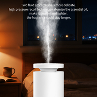 Diffuseur d'arômes commercial sans fil 120 ml avec minuterie, rechargeable 3600 mAh, sur pied, en plastique, à air froid, pour table