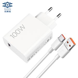 Chargeur Turbo 100W QC3.0 Chargeur Rapide Adaptateur USB EU 6A <span class=keywords><strong>Type</strong></span> <span class=keywords><strong>C</strong></span> pour Xiaomi Mi 17 Pro Max Redmi K90 K80 Pro POCO X8 X7 Pro - Product Image 1