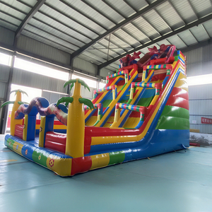 Maison de rebond gonflable en PVC commerciale Combo toboggan <span class=keywords><strong>sec</strong></span> et aquatique arrière-cour gonflable pour les locations de fêtes d'enfants - Product Image 3