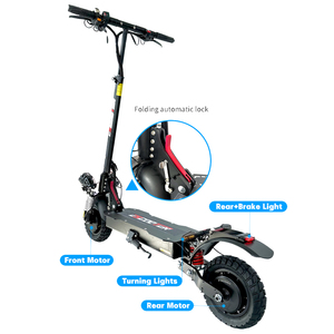 Nouveau Scooter Rapide à Deux Roues 2025 avec Suspension, Moteurs Doubles 2400W, E Best X10, Idéal Tout-Terrain, Deux Grandes Roues, Double Moteur - Product Image 4