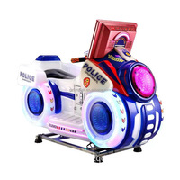 Simulateur de course automobile pour enfants à monnayeur, jeu vidéo musical, machine à bascule en plastique, garantie 1 an pour centre commercial intérieur