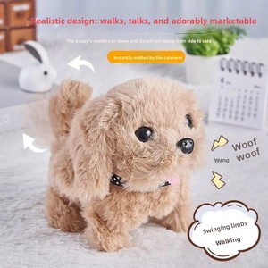 Jouets en peluche RC interactifs pour animaux, chien qui marche et aboie, pour bébés et enfants de 2 à 7 ans, en plastique et coton PP, <span class=keywords><strong>cadeau</strong></span> très demandé - Product Image 5