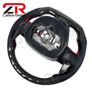 Accessoires intérieurs de voiture Volant en fibre de carbone pour Jeep Grand Cherokee 2012 2013 2014 2015 <span class=keywords><strong>2016</strong></span> 2017 - Product Image 6