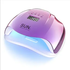 베스트 셀러 2023 GY-LED-042 SUNX 54w LCD 디스플레이 듀얼 UV Led 네일 램프 젤 폴란드어 치료 빛