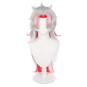 Arataki <span class=keywords><strong>itto</strong></span> วิกคอสเพลย์ยาว80ซม. อะนิเมะสีแดงออมเบรสังเคราะห์ฮาโลวีนปาร์ตี้ - Product Image 2