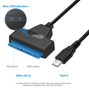 Cable de datos E-Yield tipo C a Sata de 7+15 pines para adaptador de disco duro de 2,5 pulgadas - Product Image 3