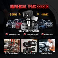 Système de surveillance de la pression des pneus sans fil programmable LAUNCH universel 2-en-1 433 MHz/315 MHz avec capteur TPMS et autonomie de batterie de 5 ans