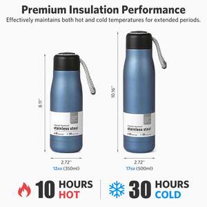 Thermos portable en acier inoxydable avec couvercle large pour les activités de plein air - Product Image 3