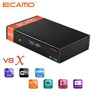 Giá bán buôn ecamd v8x Set Top Box DVB-S/S2/s2x FTA kỹ thuật số <span class=keywords><strong>sat</strong></span> TV vệ tinh giải mã - Product Image 2