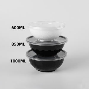 Contenedores Redondos Desechables de Plástico para Alimentos con Tapa, Personalizables en 600/850/<span class=keywords><strong>950</strong></span>/1000 ML - Product Image 6