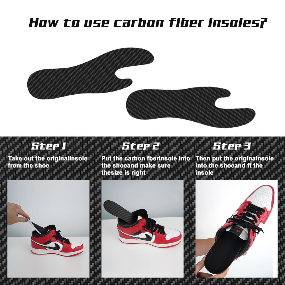 High Quality Customized Carbon Fiber Insoles for Athletes