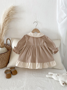 HY2 2025 automne nouvelles filles <span class=keywords><strong>robe</strong></span> <span class=keywords><strong>robe</strong></span> avec col manches longues motif <span class=keywords><strong>pour</strong></span> enfants - Product Image 6