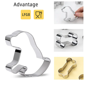 Molde personalizable para sándwich de galleta de perro, cortador de galletas de acero inoxidable de grado alimenticio para molde de alta calidad - Product Image 5