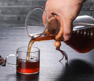 Carafe à café en Borosilicate transparent, Carafe de classe en verre, 400ml, 600ml, 800ml - Product Image 4