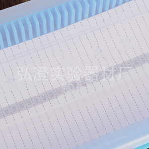 Hongbolai Pathology Slide Box 50-Slide Capacity With White Lid Blue Background For <b>Microscope</b> Slides - Product Image 5