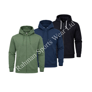 Sweat à capuche unisexe personnalisé vierge pour l'hiver, avec poche, respirant, écologique, en mélange de coton épais, prêt pour la broderie/la sérigraphie - Product Image 6
