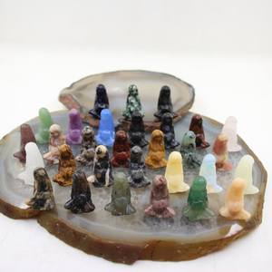 หินธรรมชาติแกะสลักด้วยมือขนาด1.5นิ้วรูปปั้นเทพีรูปปั้นแกเรียรูปปั้นพระแม่เอริสของตกแต่งบ้าน - Product Image 2