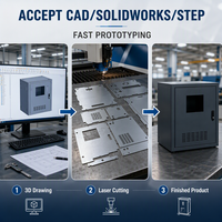Fabrication sur mesure de tôlerie OEM, découpe laser de précision, poinçonnage CNC, boîtier électronique en aluminium, armoire en acier inoxydable