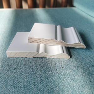 Moulure de base coloniale en MDF apprêté blanc Moulure de base en MDF Plinthe décorative pour mur intérieur - Product Image 5