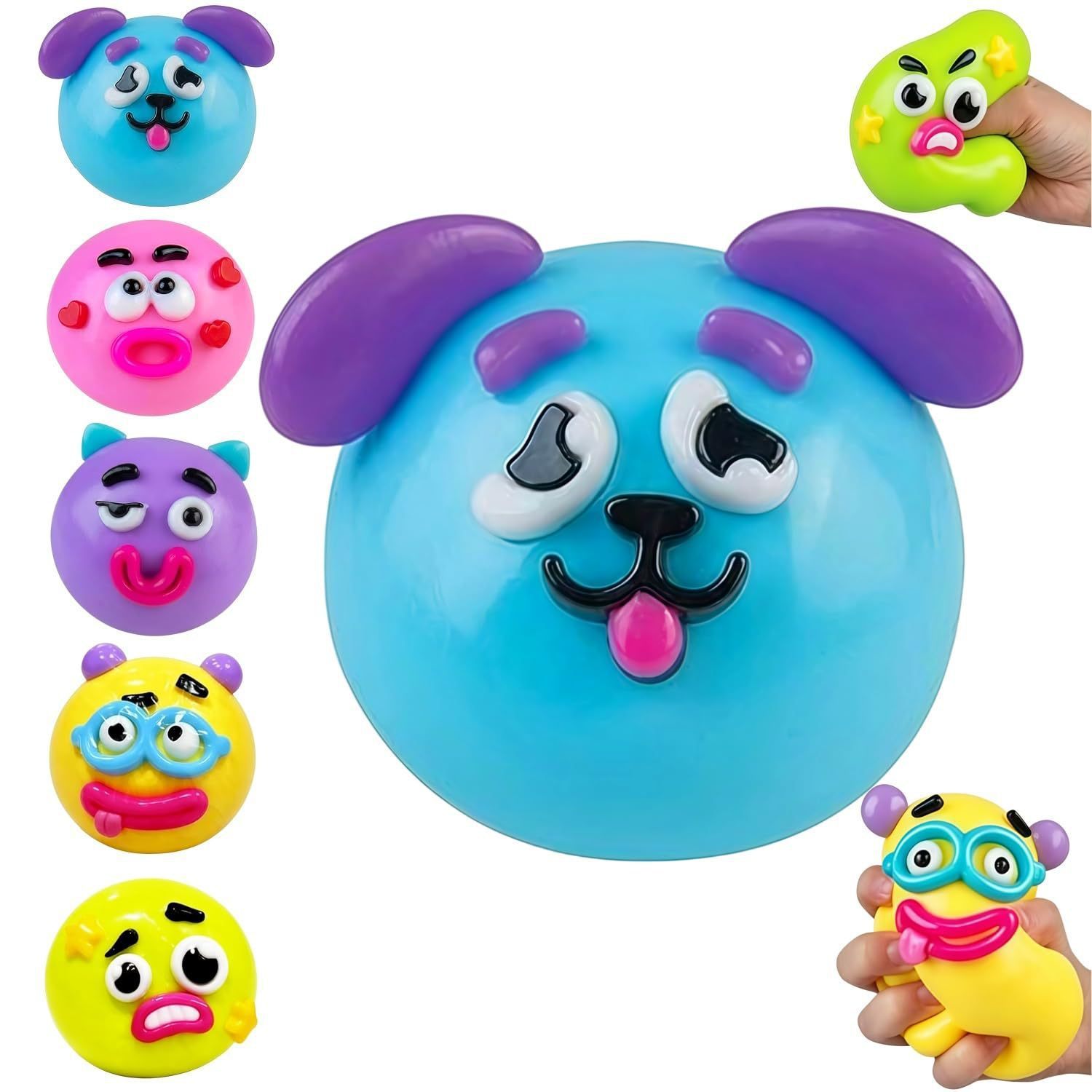 Blue quirky dog-10cm