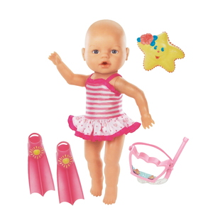 Poupée de natation de 13 pouces la mieux notée avec fonction de plongée-Conception réaliste et étanche pour le bain des enfants - Product Image 6