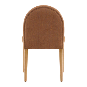 Chaises de salle à manger nordiques modernes en bois massif avec assise rembourrée, lot de 2 - Product Image 4