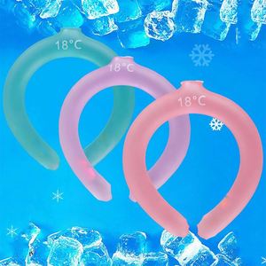 Enveloppe rafraîchissante réutilisable pour le cou avec poche de gel, soulagement de la chaleur estivale pour les activités sportives et le travail en extérieur - Product Image 1
