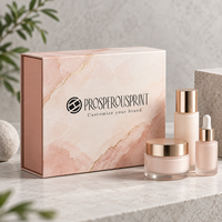 Boîte d'emballage cosmétique magnétique en carton rigide de luxe, grande taille, logo personnalisé, boîte cadeau magnétique en papier pour l'emballage de produits de beauté