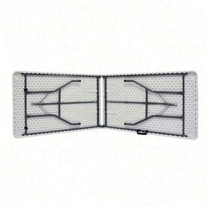 Wholesale High Quality Party <b>Folding</b> <b>Tables</b> Adjustable 6ft 8ft Rectangular HDPE <b>Plastic</b> Metal Frame Portable Outdoor Use Custom - Product Image 6