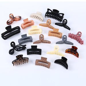 กิ๊บติดผมเรซิ่นแฟชั่นสำหรับผู้หญิง <span class=keywords><strong>ผม</strong></span>หนา/บาง 9 แบบ ขนาดกลาง/ใหญ่ สีกาแฟ สีดำ ลายเรขาคณิต ประกายมุก - Product Image 2