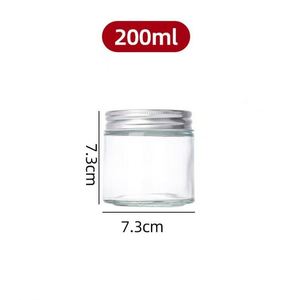 Venta al por Mayor de Frascos de Vidrio Transparentes Reciclables y Ecológicos, Estilo Mason de Boca Ancha, 8 Oz 16 Oz, Tapa Metálica, Impresión por Serigrafía, para Galletas - Product Image 4