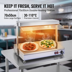 Commercial Grade Food Warming Display with Heat <b>Lamp</b> Hotel Restaurant Supplies Restaurant Equipment Restaurant Kitchen Equipment - Product Image 2