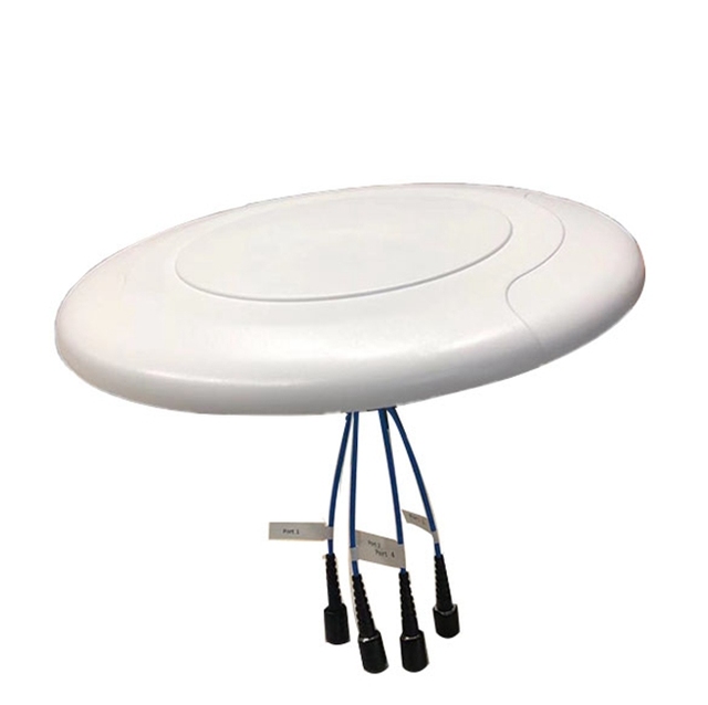 5G Lte 4 Port 4X4 Wide Band Coverage 617 - 6000MHz MIMO Omni Directional Ceiling Antenna with 4.3-10 Female Connector