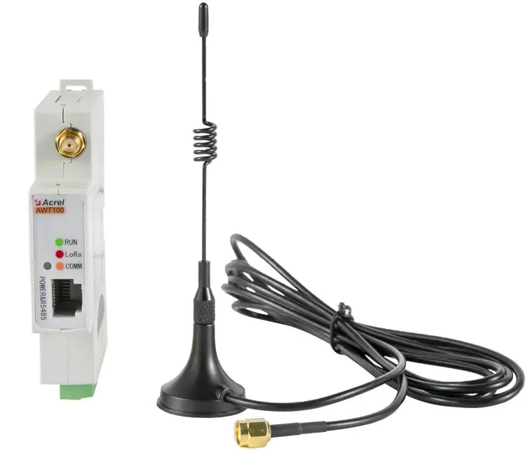AWT100 RS485 MQTT protokol nirkabel 4G terminal komunikasi untuk sistem manajemen energi IOT gateway cerdas